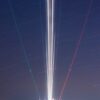 帯広空港で撮る光の軌跡